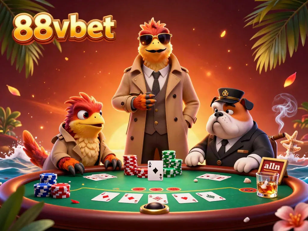 Engage in high-stakes action at the 88vbet VIP lounge with raptors and a bulldog bouncer.