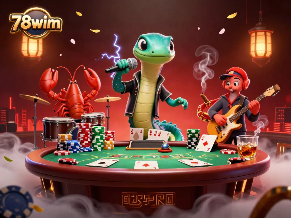 Experience the excitement of gaming at 78wim's vibrant underwater casino with electrifying performances and poker action.