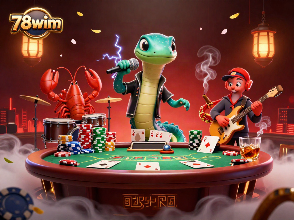 Experience the excitement of gaming at 78wim's vibrant underwater casino with electrifying performances and poker action.