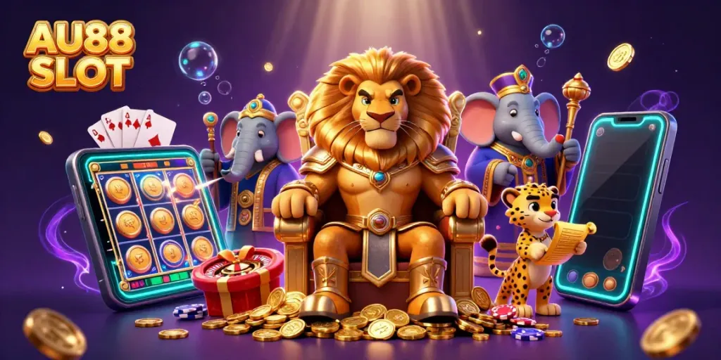 Engage in thrilling AU88 SLOT adventures with kingly characters and dynamic game elements.