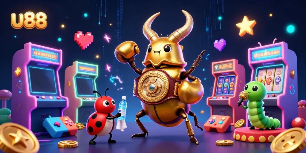 Engage in thrilling gaming adventures at u88 with vivid characters battling in an electrifying casino world.